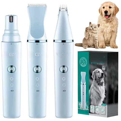 3 in 1 Grooming Kit Multi-function Pet Hair Trimmer Hair Clipper Dog