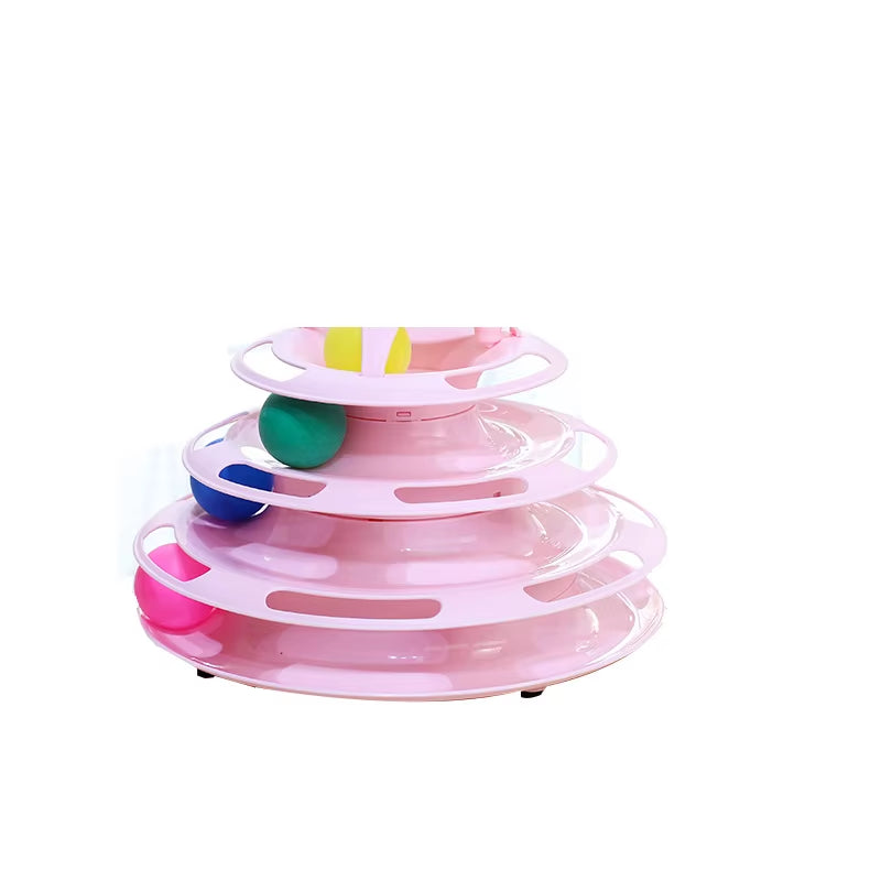 Cat Rotary Table Self Hi Tower Toy Three or Four Layer Multi Style Selection Puzzle Track Pets Training Supplies Accessories